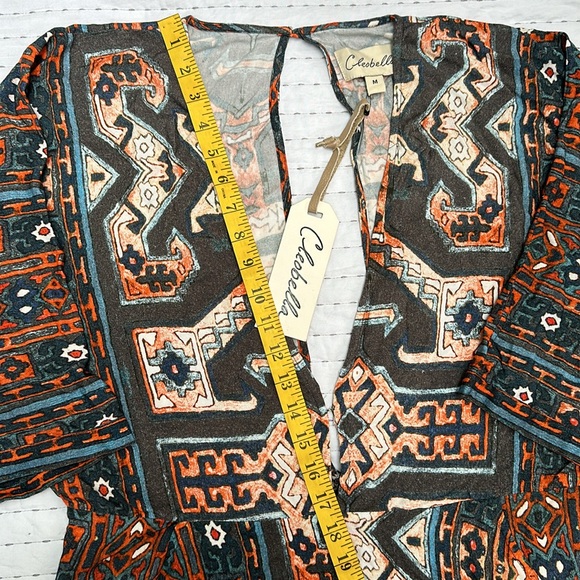 Cleobella Romper One Piece Aztec  Medium NWT Short Indie Hippie Boho - Picture 6 of 16